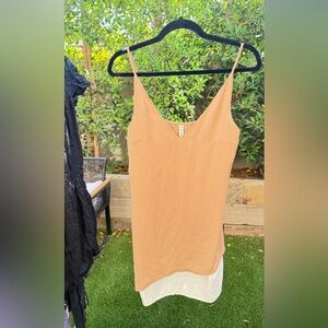 Stylish Tan Mini Dress